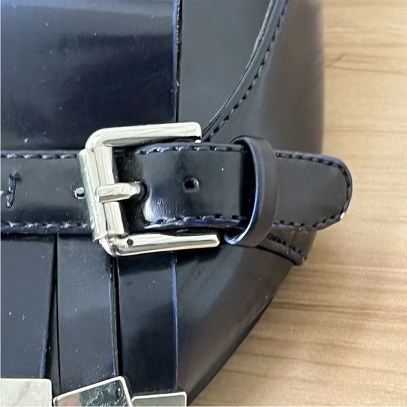 NINE WEST Pointed Tassel Flats Shoes Women's 7 Toe Loafers Blue Patent Leather - Picture 8 of 15